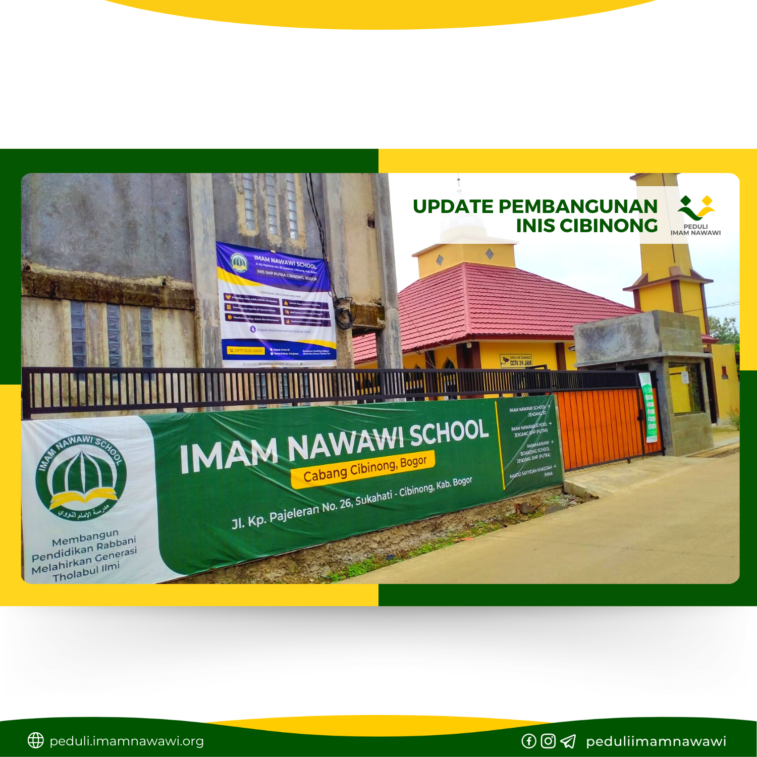 Read more about the article Dokumentasi Penyelesaian Tahap 1 – Pembangunan Kelas/Asrama Belakang Imam Nawawi School Cibinong – Update 1 Maret 2022
