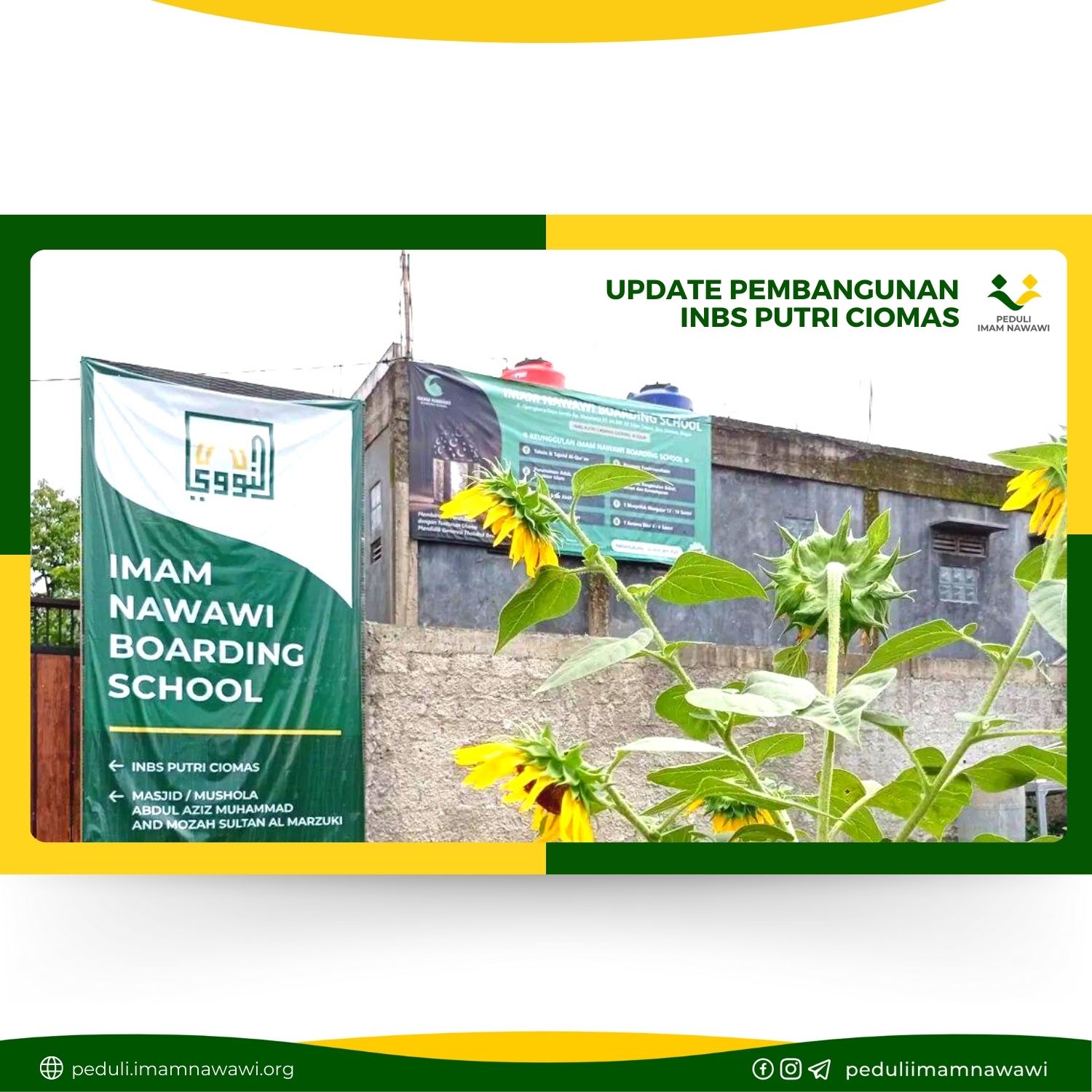 Read more about the article UPDATE DOKUMENTASI PEMBANGUNAN IMAM NAWAWI SCHOOL BOARDING PUTRI CIOMAS TAHAP 3 – Sampai 3 Agustus 2022